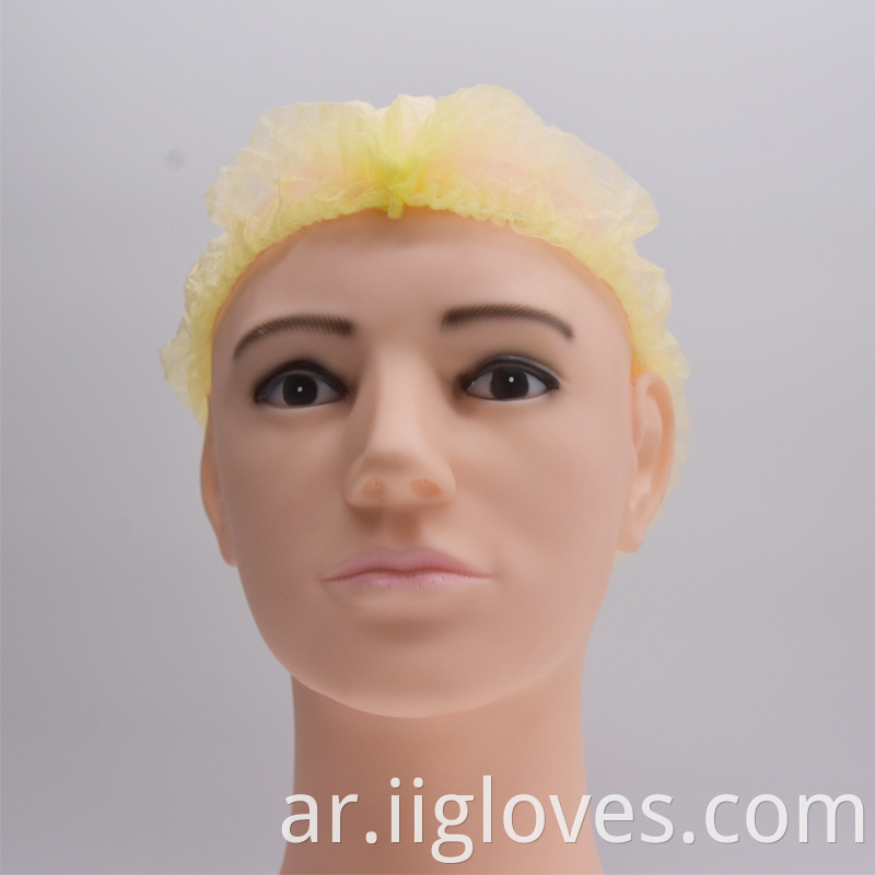 غطاء مقطع غير منسوج واحد/مزدوج مرنة Hairnet مضادة الغبار غير المنسوجة مع 18 '' ، 19 '' و 21 ''